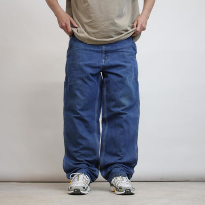 Vintage baggy Carhartt carpenter jeans W38L34 90s style wide leg denim