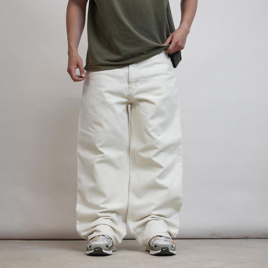 Baggy Anchor Blue jeans W38 L31 off white baggy denim skater pants