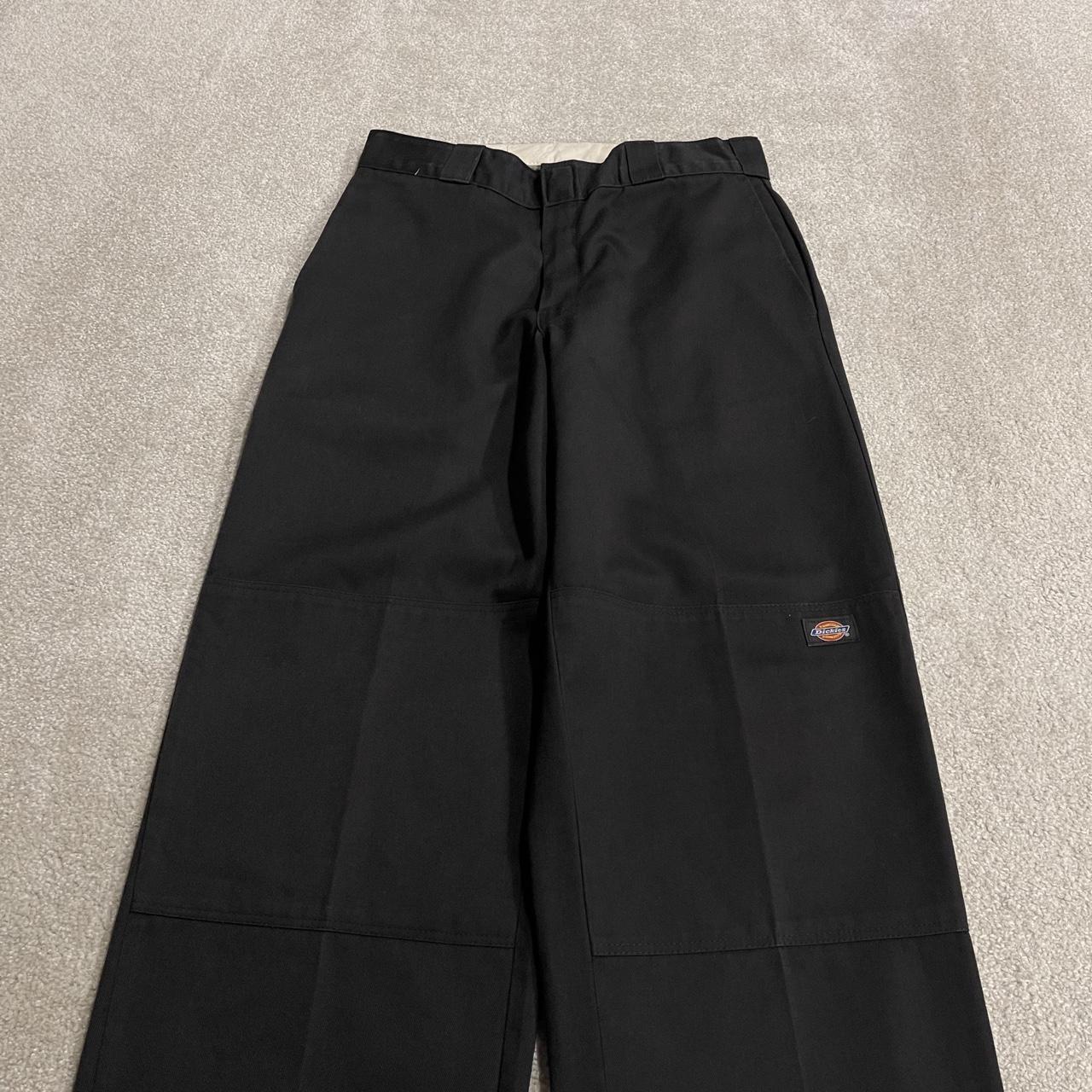 Dickies baggy double knee pants black W32L32 Loose fit wide leg chino skate work trousers