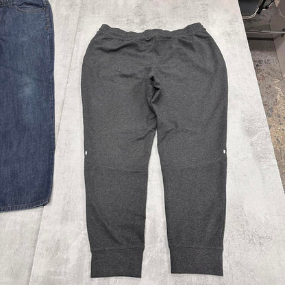 Y2k Grey Reebok joggers XL gym comfy sweatpants print logo
