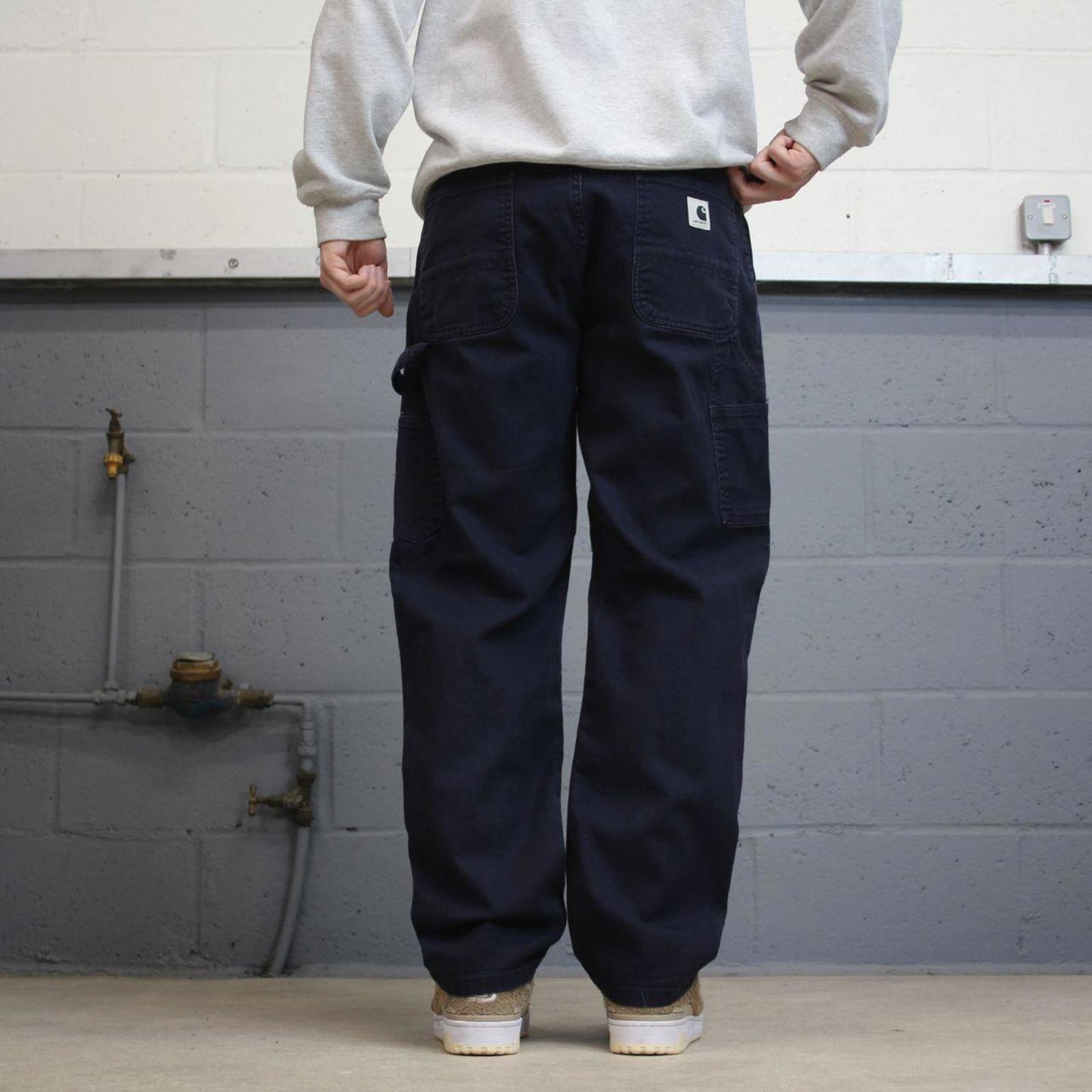 Carhartt carpenter jeans navy W34L28 90s skater style canvas cargos