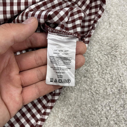 Columbia checkered short sleeve shirt red Y2K surf style check shirt summer holiday