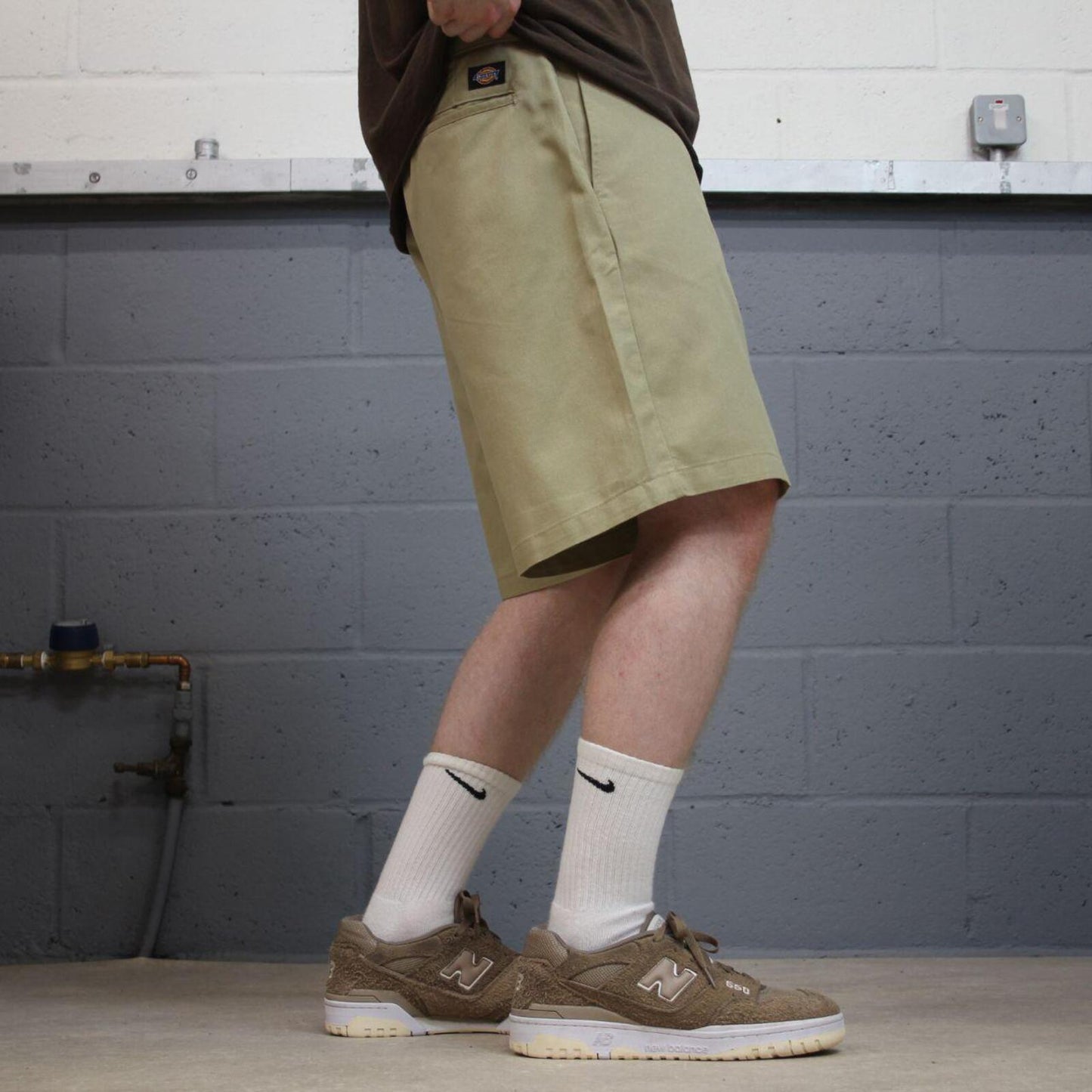 Dickies carpenter shorts relaxed khaki Twill chino skater style shorts loose leg