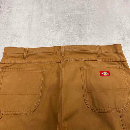 Tan Dickies carpenter jeans W40L32 Loose heavy canvas baggy cargo skate pants