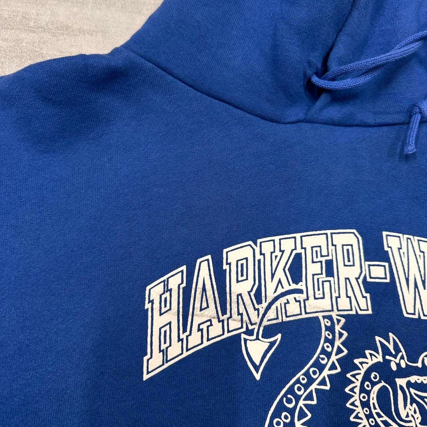 Blue vintage Russell hoodie XL