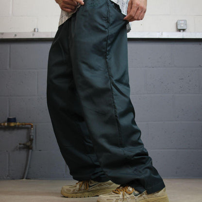 Vintage Y2K Reebok tracksuit bottoms green XL Loose floaty lined track pants