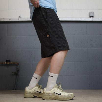 Dickies checkered chino shorts carpenter grey black Chino skater / surf shorts loose fit festival