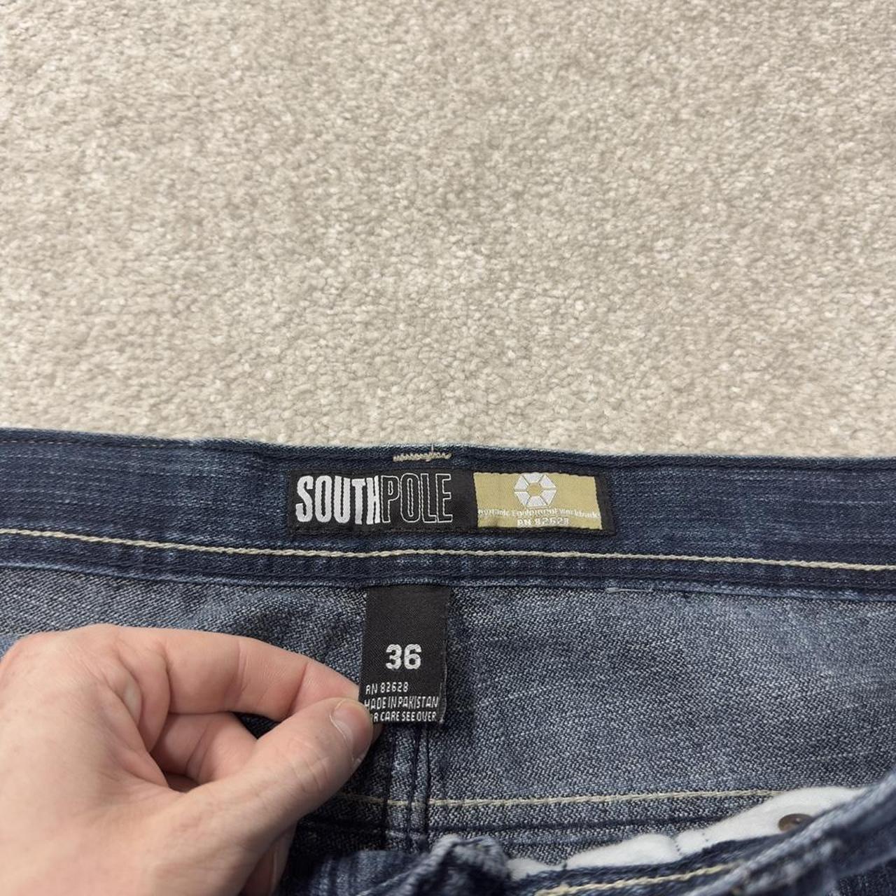 Baggy Southpole denim shorts y2k blue