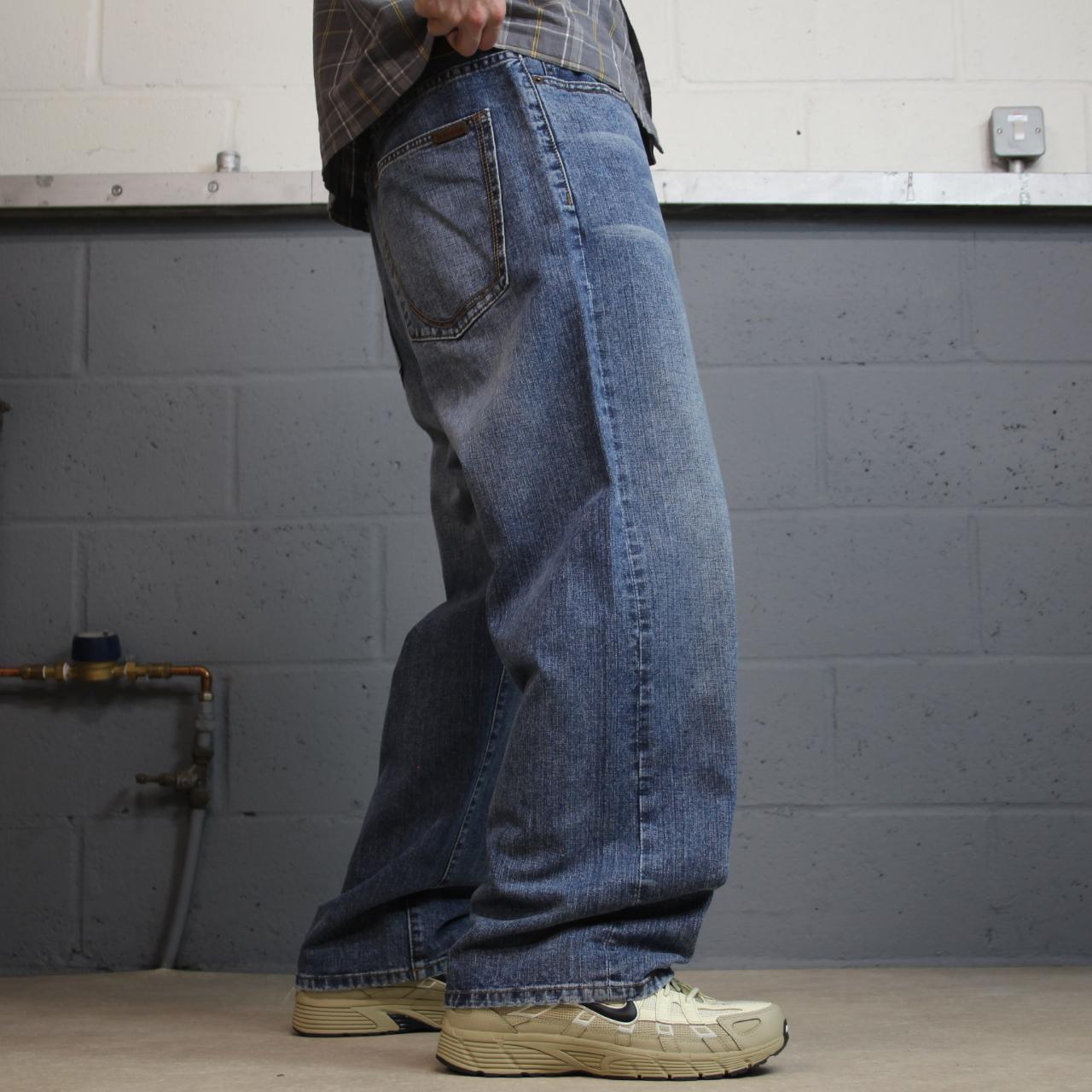 Y2K Sean John baggy jeans blue denim W36L30 Garvey loose fit surf style pants