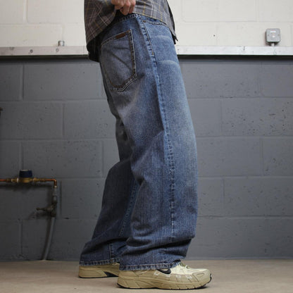 Y2K Sean John baggy jeans blue denim W36L30 Garvey loose fit surf style pants