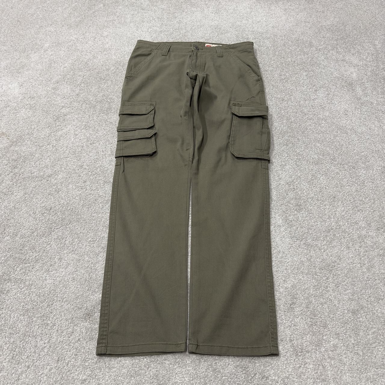 Wrangler cargo pants y2k khaki W30L30 Slim straight leg skater work utility pants