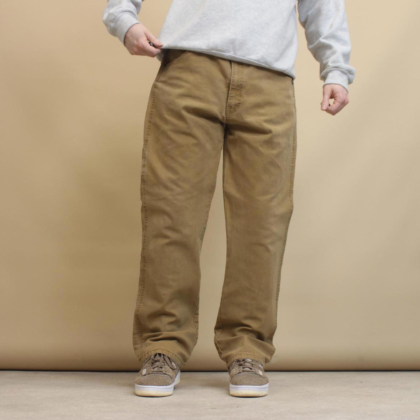Tan Dickies carpenter jeans W38 L30 loose 90s style skater cargos
