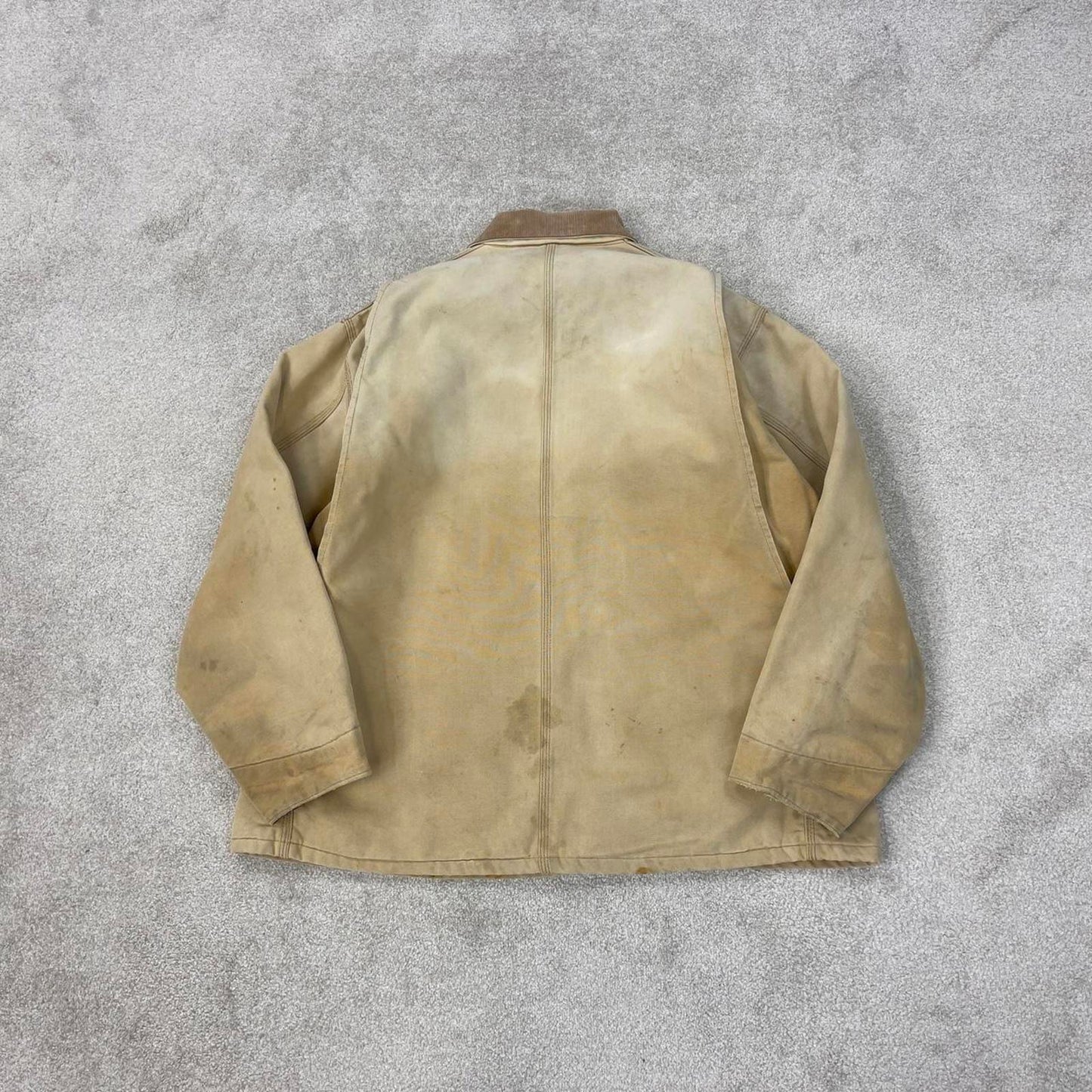 Vintage Carhartt Michigan jacket XXL tan chore canvas worker coat