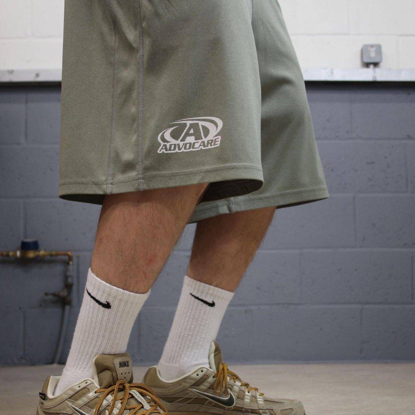 Baggy Nike sports shorts y2k green Casual style comfy loose floaty summer gym shorts
