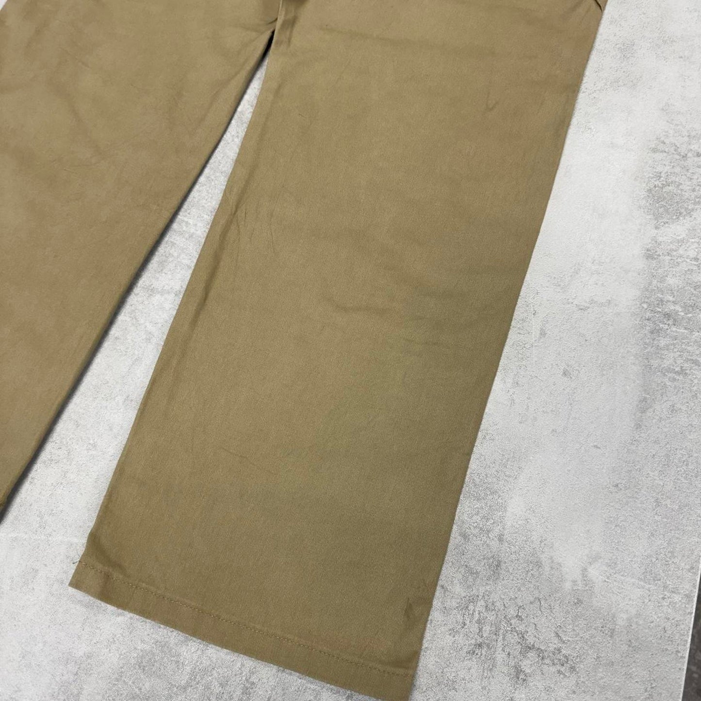 Wrangler cargo pants skater workwear W36L32 Khaki loose y2k carpenter trousers casual streetwear USA
