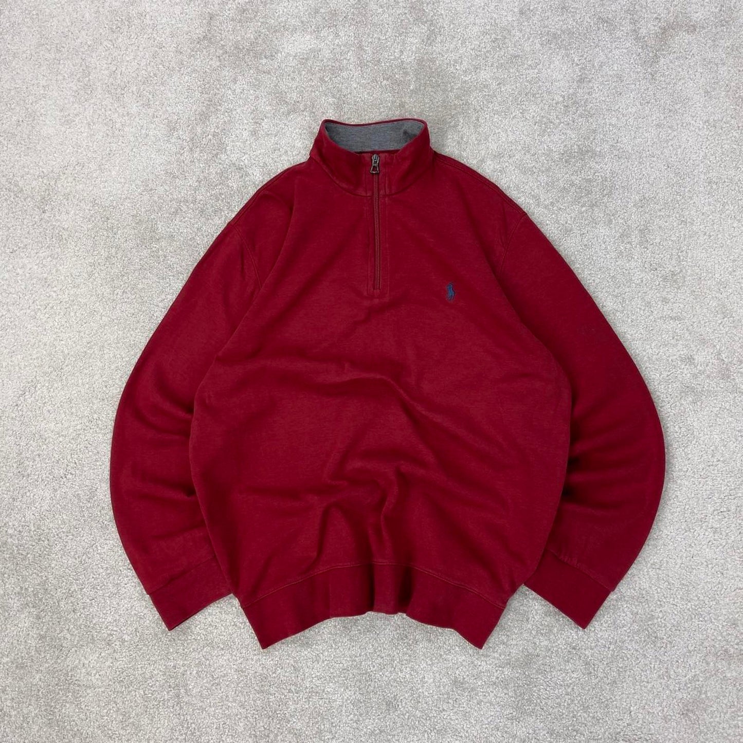 Red Ralph Lauren Quarter Zip jumper M