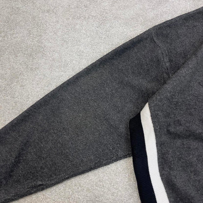 Grey Starter technical half zip up fleece Medium y2k style autumn boxy fit