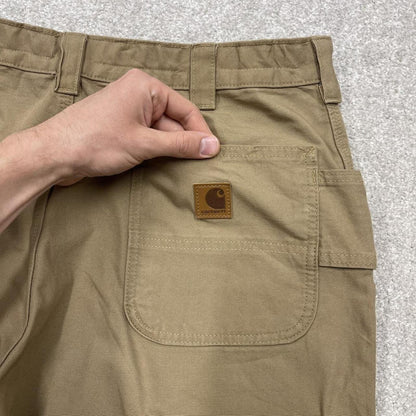 Carhartt baggy carpenter jeans wide leg khaki Loose canvasy skate style cargo work pants