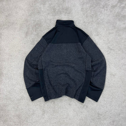 Grey Columbia technical fleece Medium 1/4 zip up y2k style autumn Omni-Shield