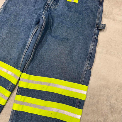 Vintage Ozark overalls W32 L32 loose denim 90s style carpenter dungarees