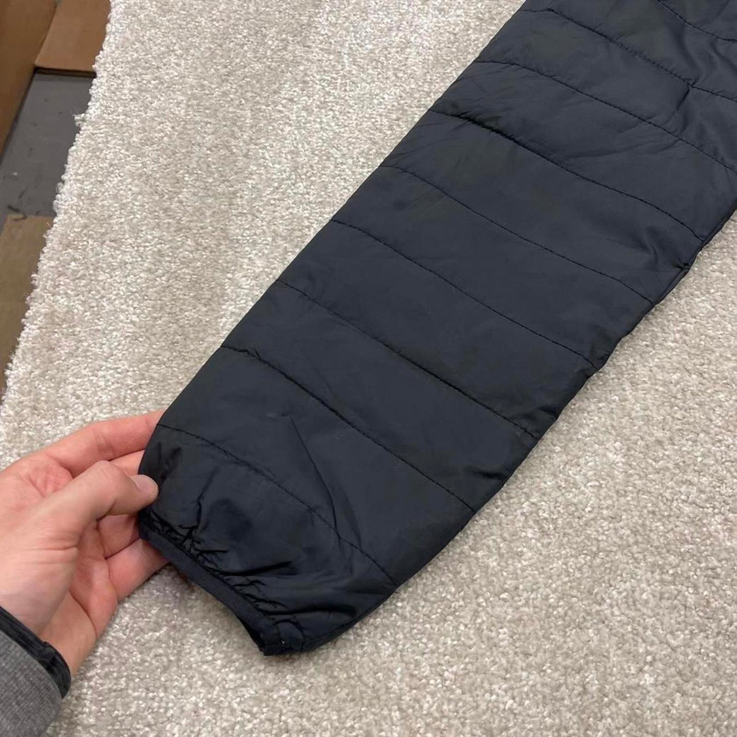 00s Quiksilver technical padded jacket M men's black y2k style hooded winter coat