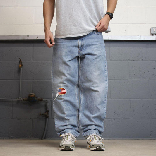 Levis 550 jeans W38 L30 blue loose 90s relaxed style skater jeans red tab logo