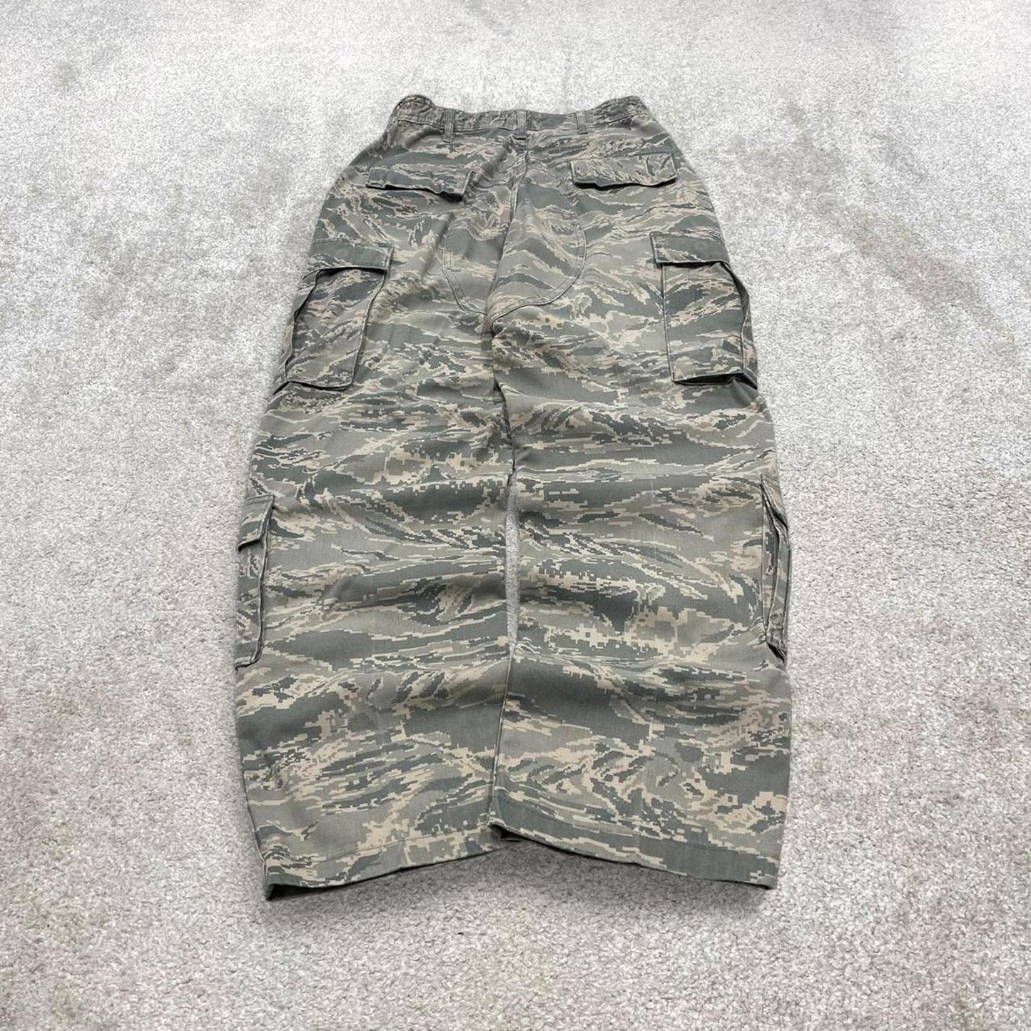 Vintage y2k U.S. Air Force camo cargo pants Green Loose camouflage utility trousers