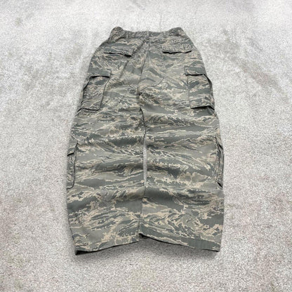 Vintage y2k U.S. Air Force camo cargo pants Green Loose camouflage utility trousers