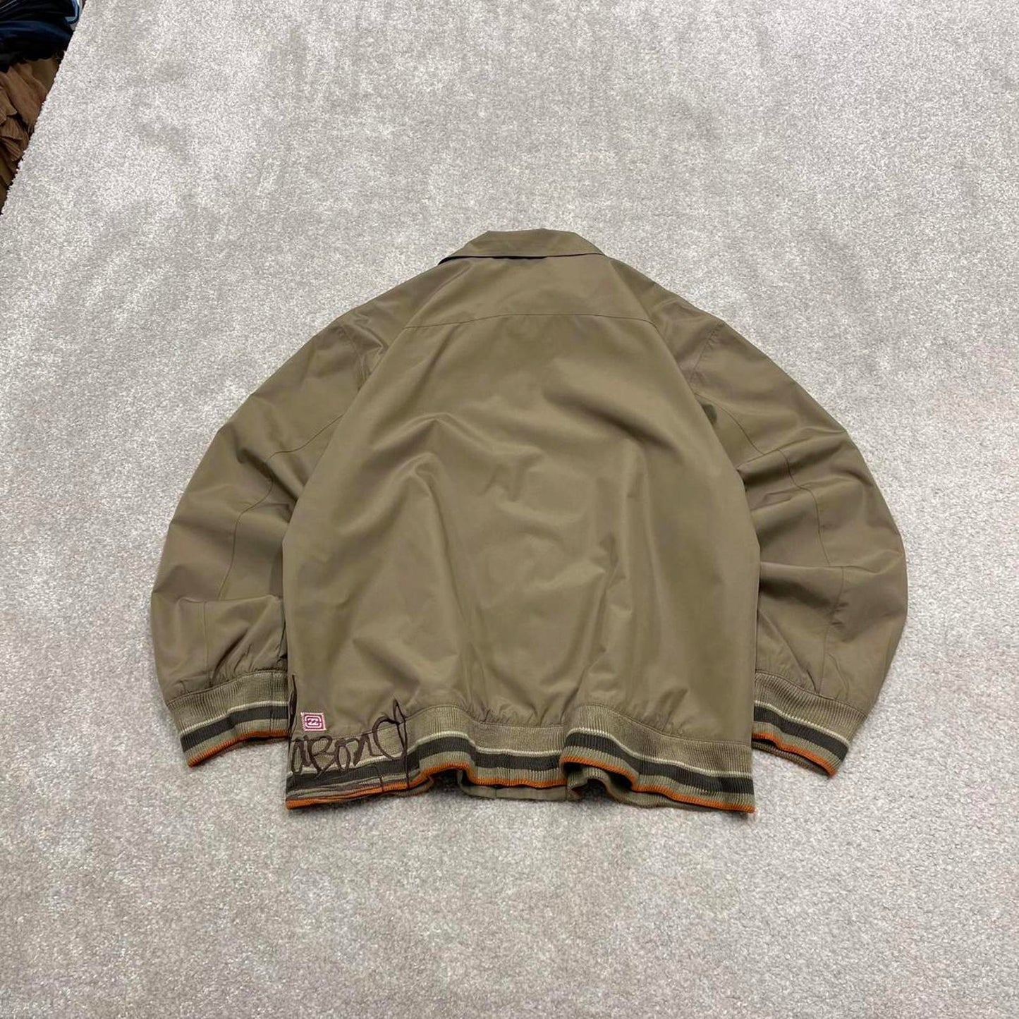 00s Billabong technical lightweight jacket L women's y2k style khaki bomber
