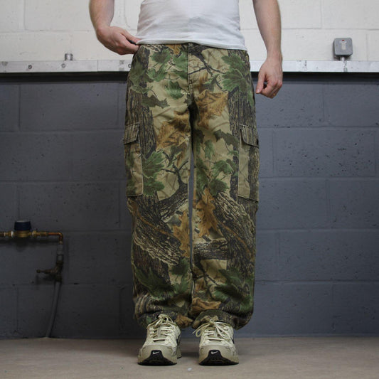 Liberty Realtree baggy camo cargo pants khaki Loose camouflage Y2K hunting utility trousers