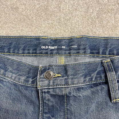 Baggy denim carpenter shorts cargo blue Old Navy skater style surf jorts