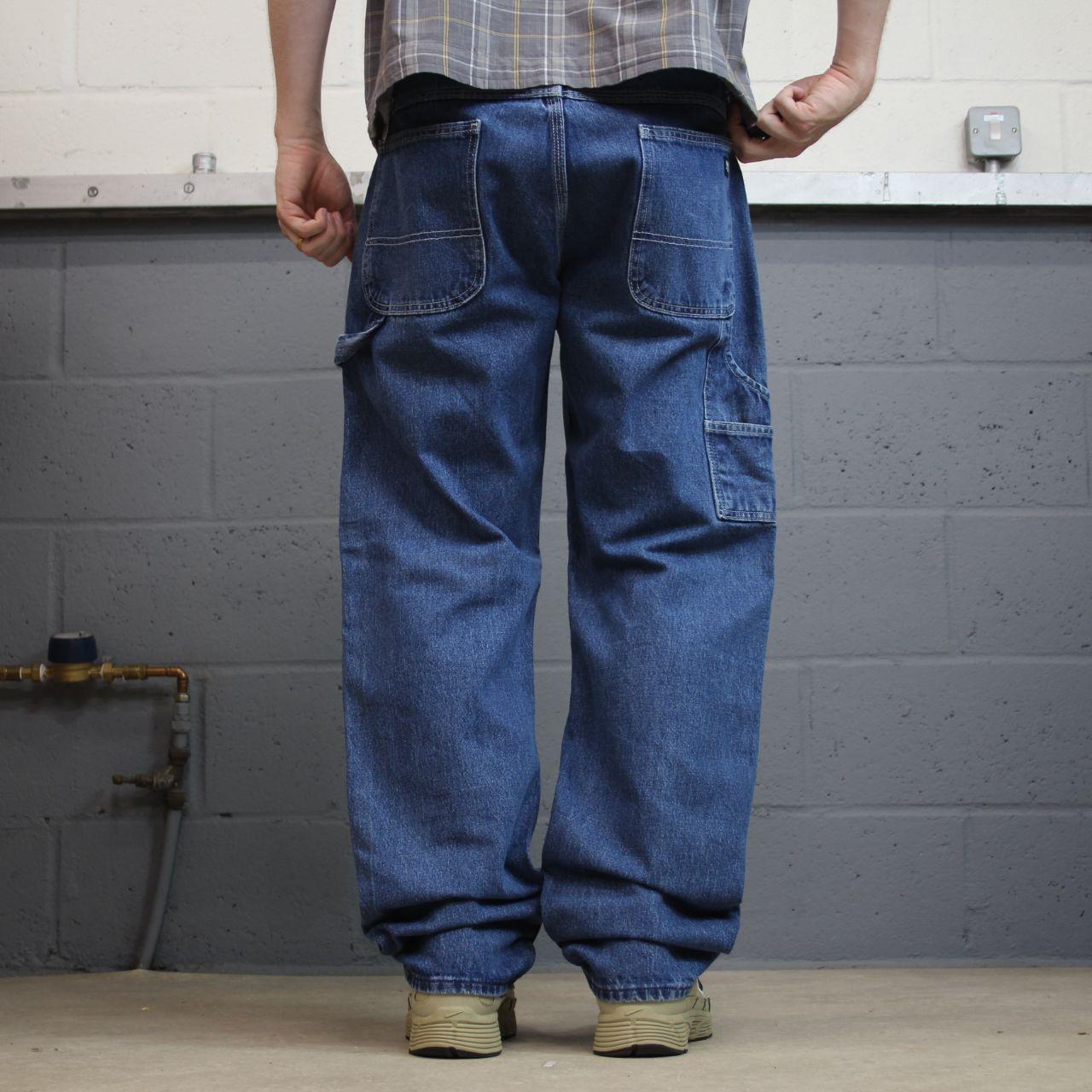 Denim carpenter jeans y2k W38L32 blue Straight leg skater style work cargos