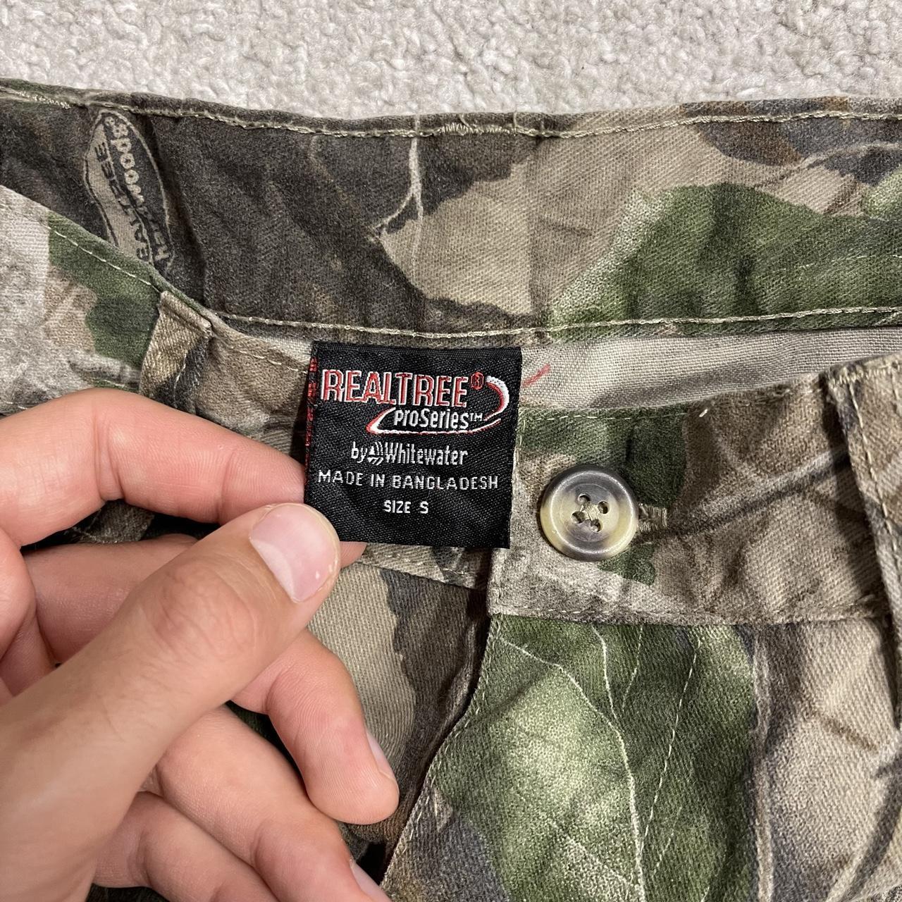 Realtree baggy camo cargo pants y2k khaki Loose Pro Series Hardwoods camouflage utility cargos