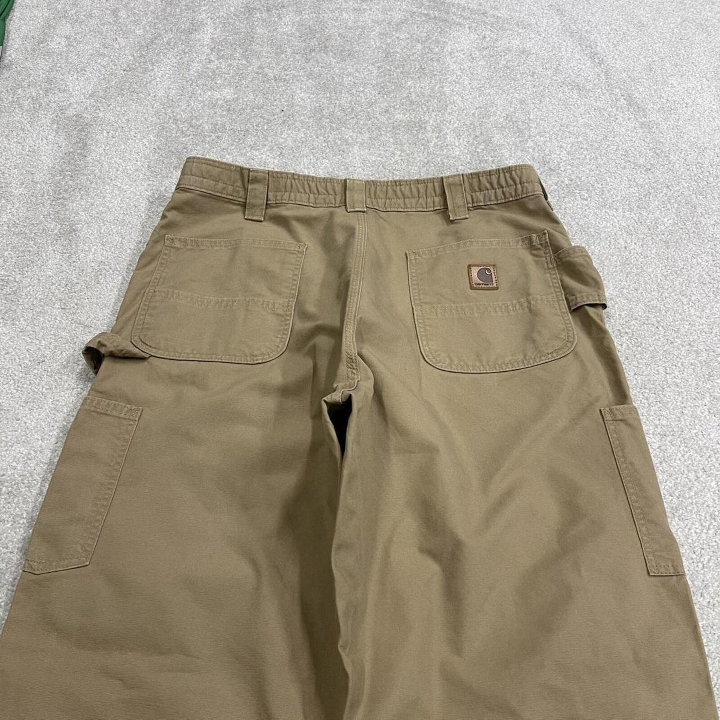 Carhartt baggy cargo pants wide leg khaki Loose skate style carpenter work pants