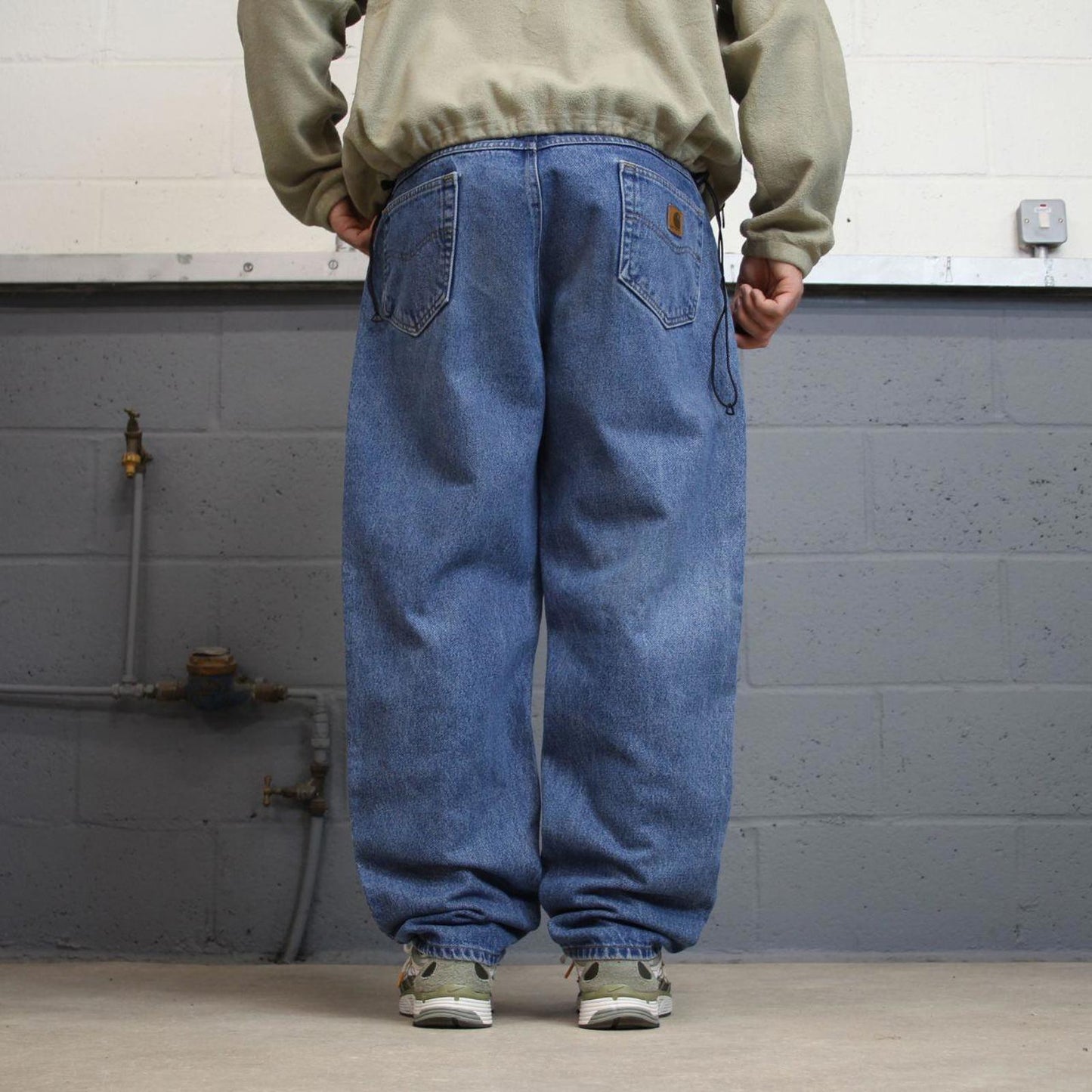 Vintage Carhartt jeans W40L32 blue loose relaxed fit denim 5 pocket 90s skater jeans 100% cotton