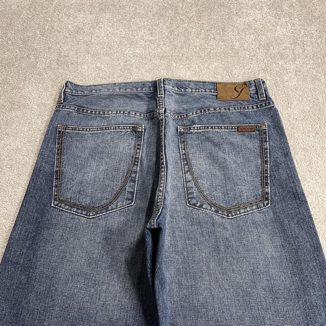 Y2K Sean John baggy jeans blue denim W36L30 Garvey loose fit surf style pants