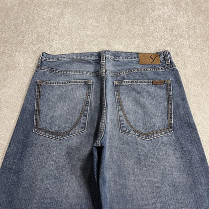 Y2K Sean John baggy jeans blue denim W36L30 Garvey loose fit surf style pants