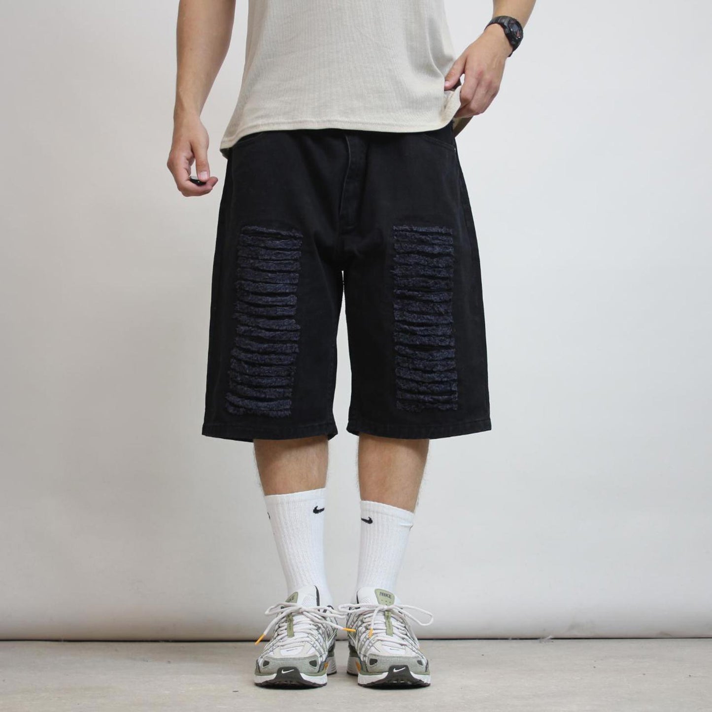 Mens Contender Denim Jorts W40