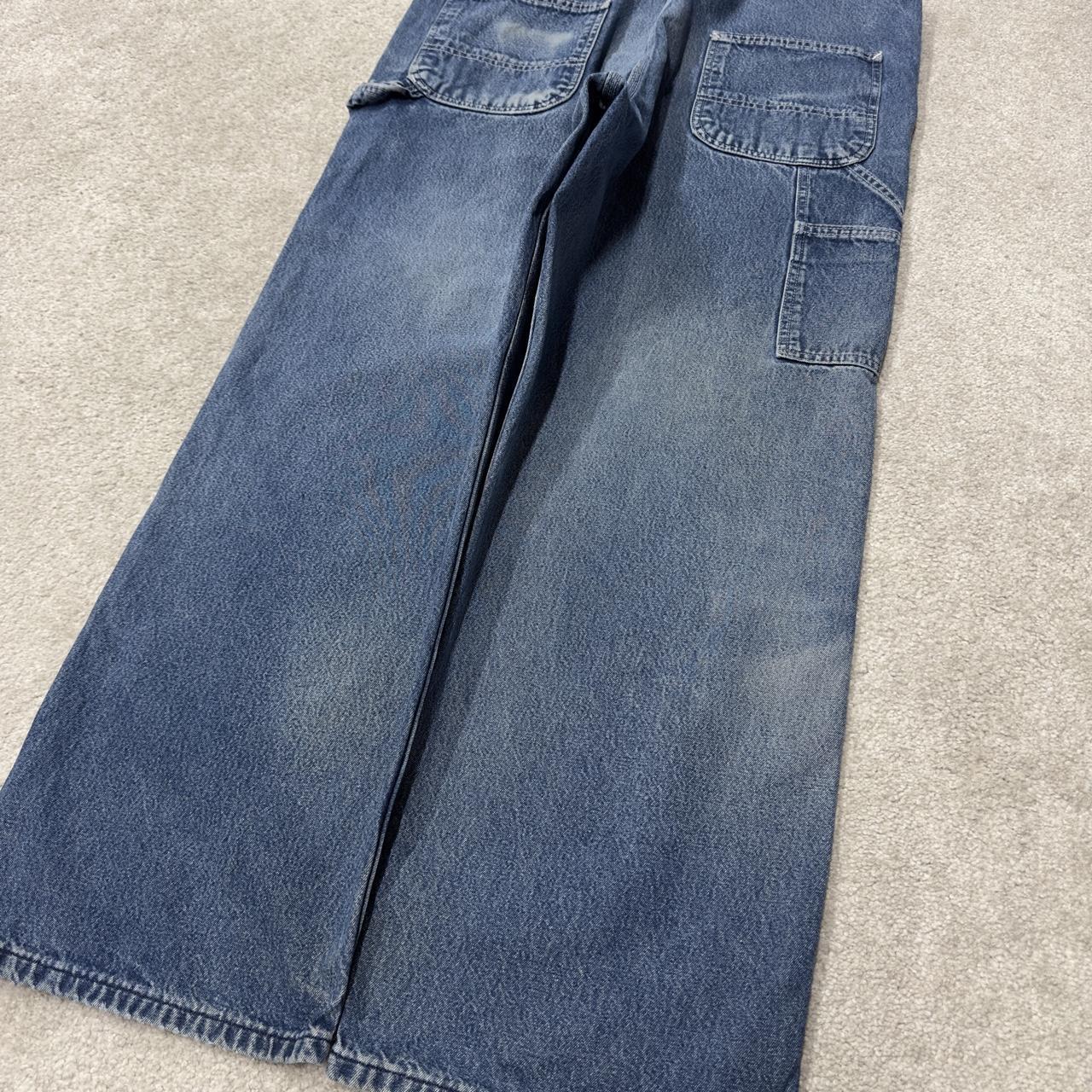 Carhartt baggy dungarees 00s denim overalls blue denim bib & brace utility workwear