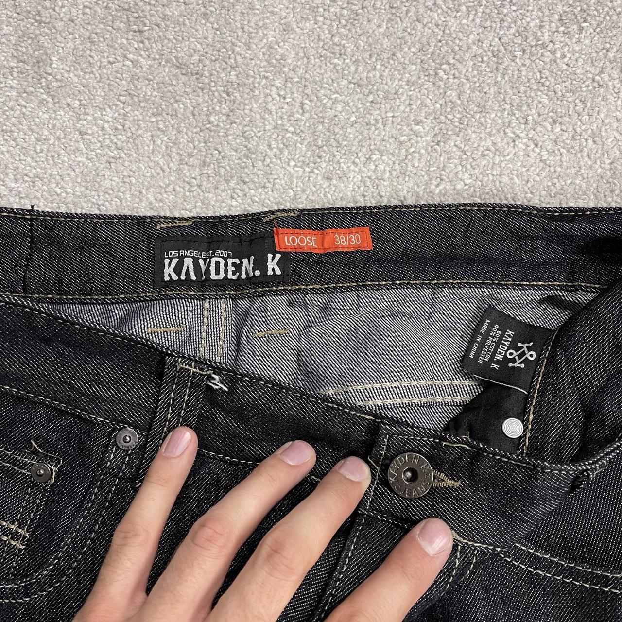 Y2K black baggy jeans wide leg Kayden. K Loose fit skater surf style jeans
