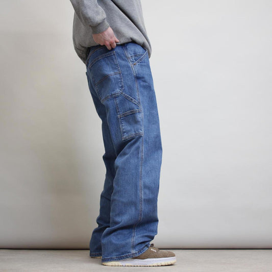 Baggy carpenter jeans W34L30 blue skater style cargos