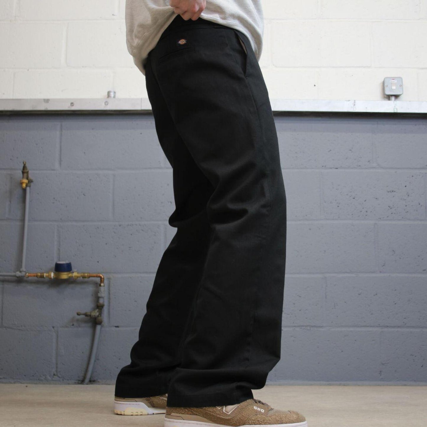 Y2K Dickies 774 skater work pants size 10 black skate trousers