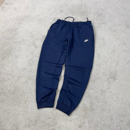 Blue Nike joggers Large y2k style sportswear track pants embroidered logo