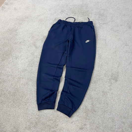 Blue Nike joggers Large y2k style sportswear track pants embroidered logo