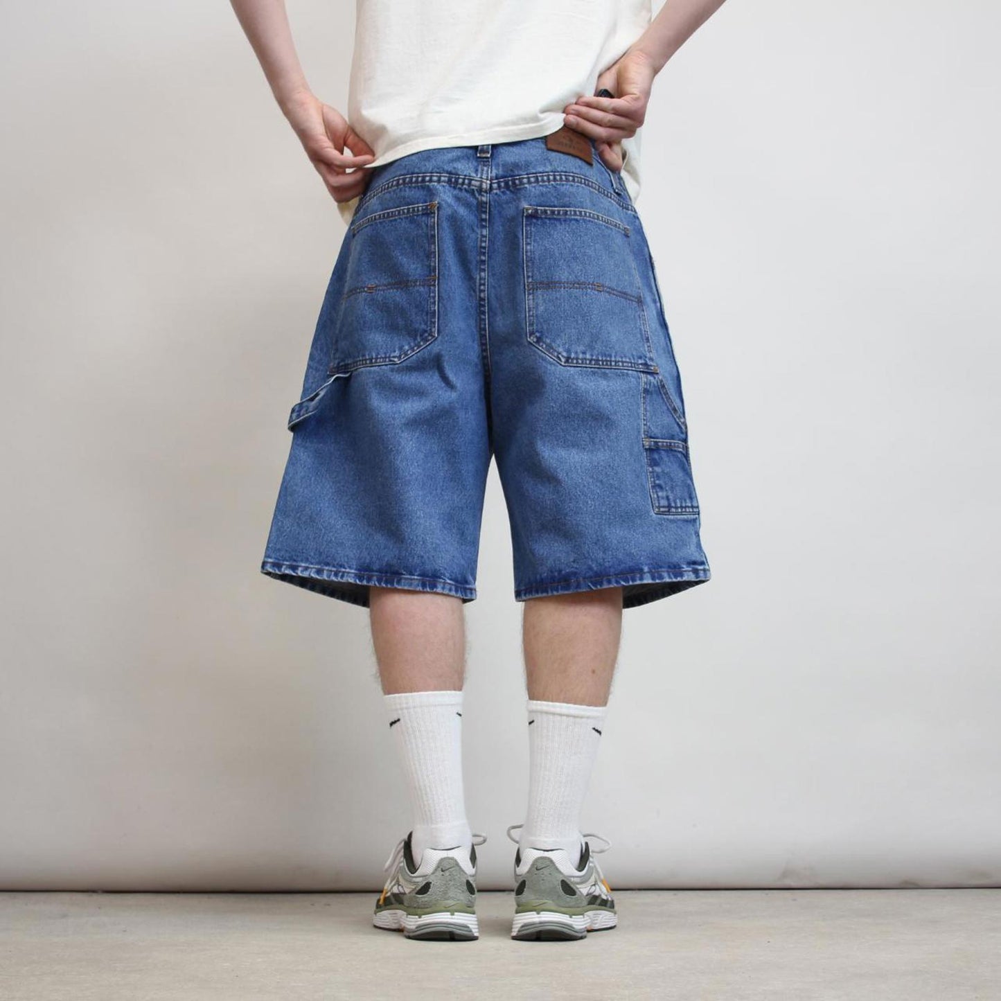 Baggy Polo Assn carpenter jorts W38 wide leg denim 90s style cargo skater shorts