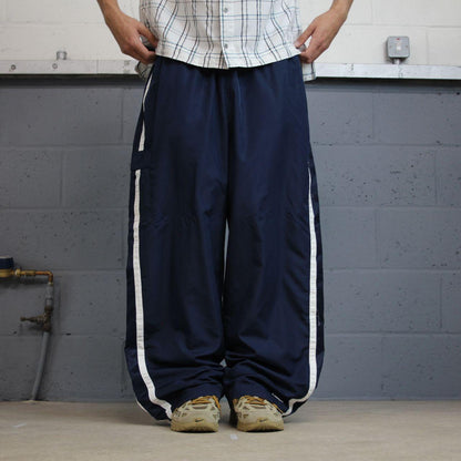 Baggy Y2K Reebok tracksuit bottoms navy XXL Wide leg casual 2000s style track pants