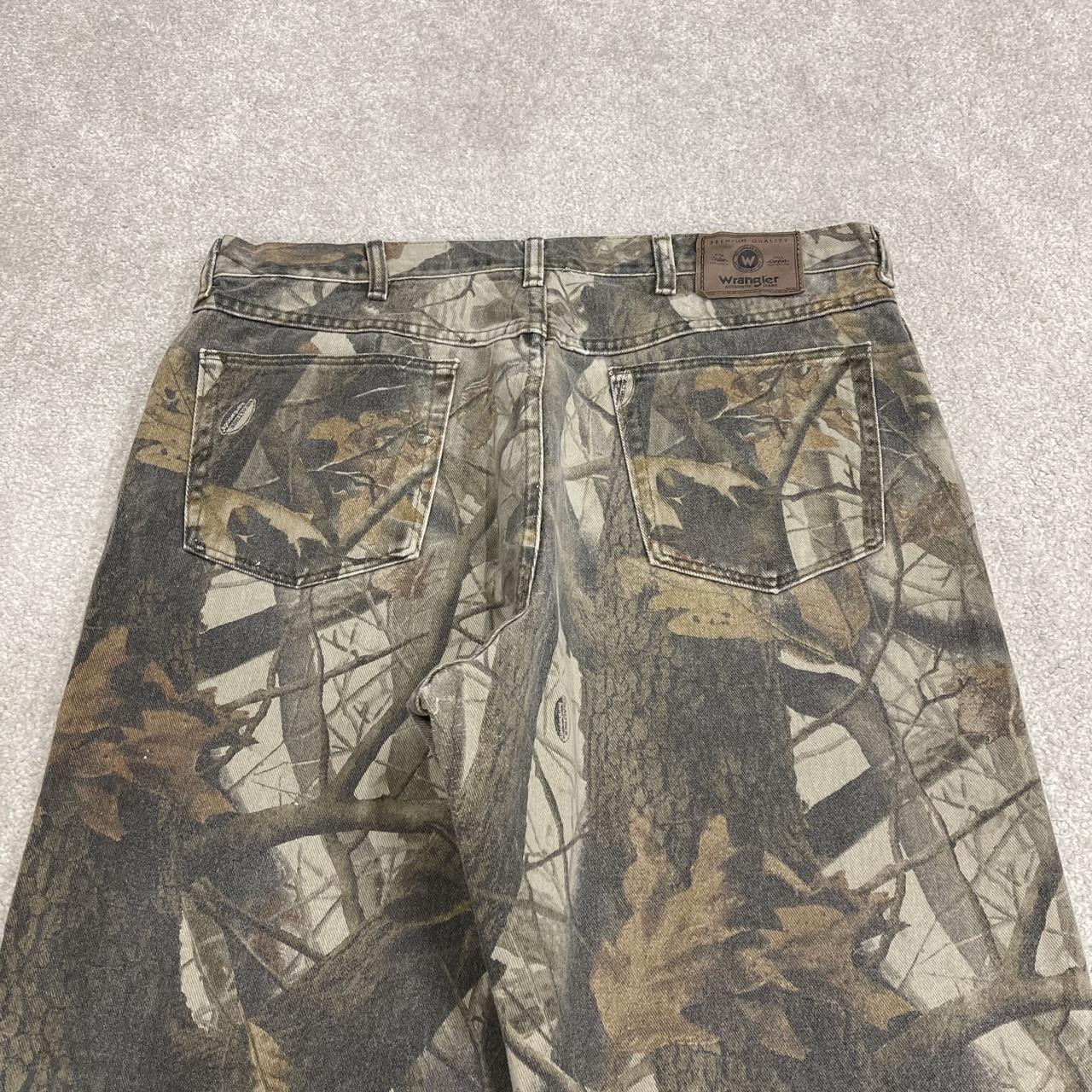 Vintage Realtree Wrangler double knee camo jeans y2k khaki camouflage hunting utility trousers