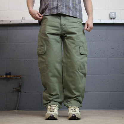 Levi’s Silvertab cargo jeans y2k W32L30 green Loose fit skater workwear pant