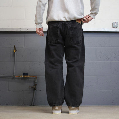 Vintage y2k Levis 505 jeans black Casual style 5 pocket straight leg denim pants