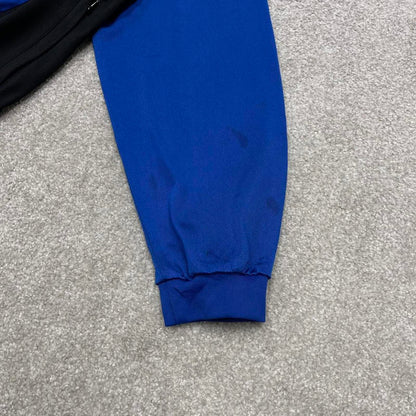 Vintage Adidas track jacket Medium men's y2k 00s style blue funky sports tracksuit